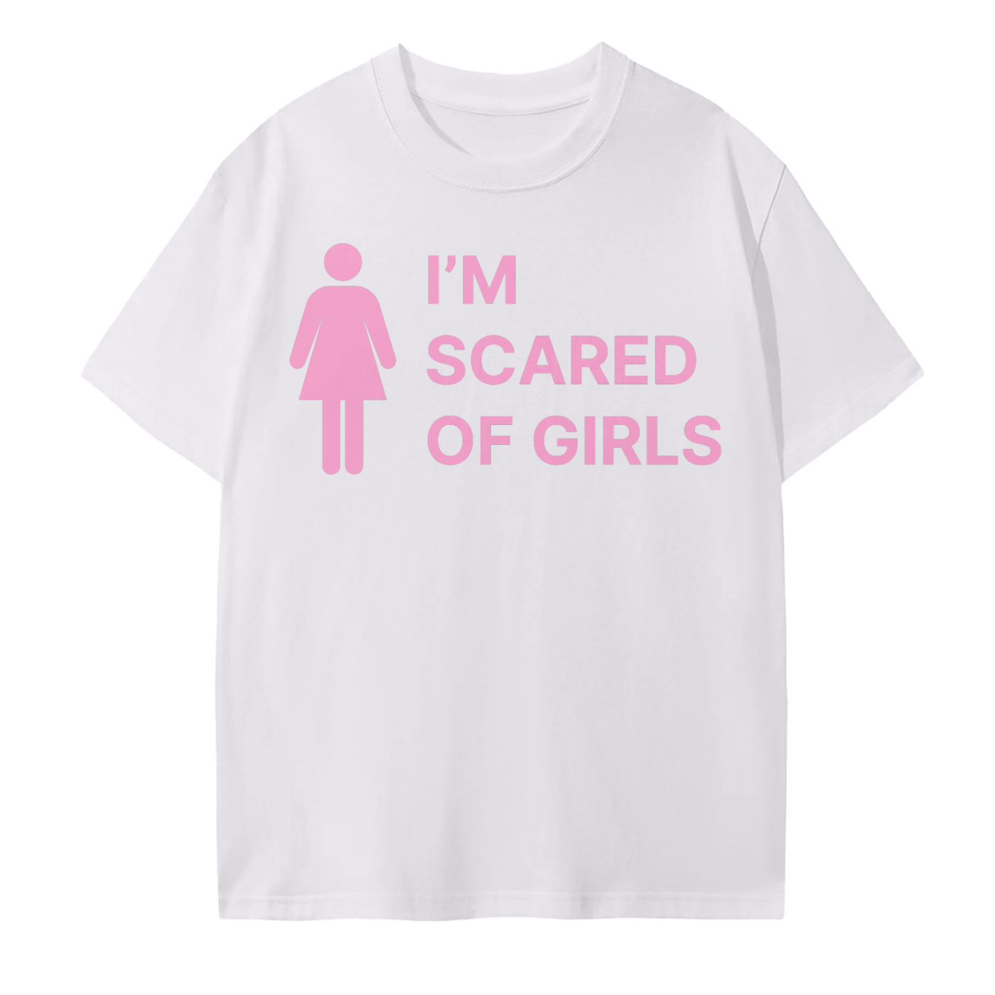 SCARED OF GIRLS TEE - WHITE